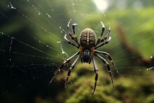 An Image Of A Spider And Its Spider Web