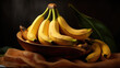 © PHB Stock - Bananas on coffee fabric