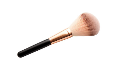 brush of make up black brown color on white or PNG transparent background.