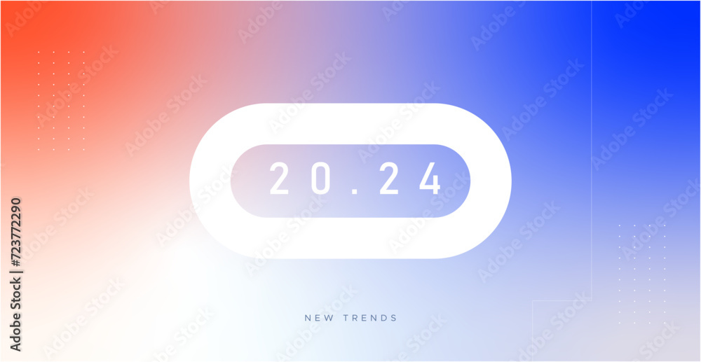 Visual trends 2024. Trendy background design with a modern color ...
