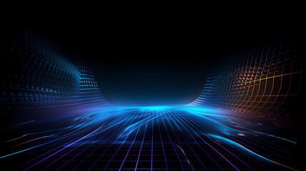 Wall Mural - abstract background of future network technology and network connections