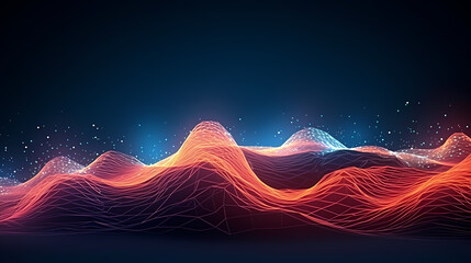Wall Mural - abstract background of future network technology and network connections