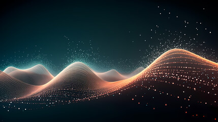 Wall Mural - abstract background of future network technology and network connections