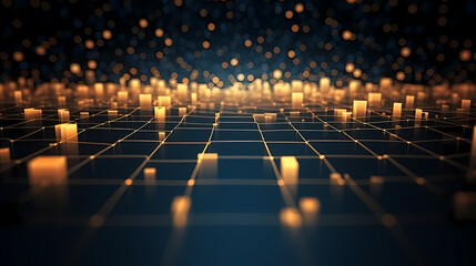 Wall Mural - abstract background of future network technology and network connections