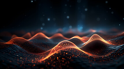 Wall Mural - abstract background of future network technology and network connections