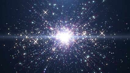 Wall Mural - background with stars