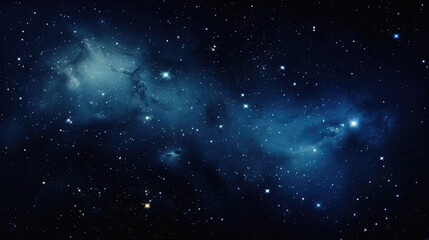 Wall Mural - Night sky with stars and nebula as background .