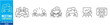 © yukipon00 - Meeting Meet Conference Brainstorm Team Work Business editable stroke icons set collection vector