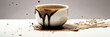Photo of Coffee and caffeine addiction panoramic banner