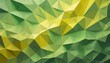 yellow to green low poly abstract crystal pattern background polygon design