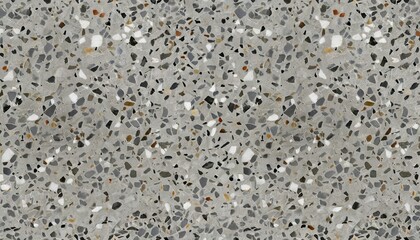 Poster - gray terrazzo texture polished concrete floor and wall pattern color surface marble and granite stone material for decoration