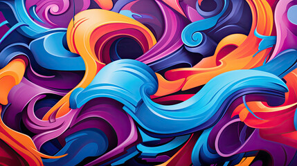 Graffiti wall abstract background. Idea for artistic pop art background backdrop.	