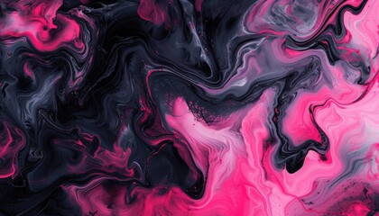 Wall Mural - Black and pink oil background