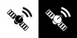 Satellite icon. Electronics Icons. Mobile icon. PC icon. Black icon. Black Logo. Icon set.