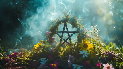 esoteric spring equinox ritual, magic mysticism, offering in nature