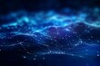 © Amaya - Abstract futuristic image with blue connection and wave representing data, internet, technology, network, communication, science, music, blockchain, and cloud. Generative AI