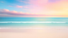 Abstract Beautiful Beach Background With Crystal Clear Water