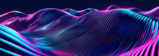 modern and futuristic horizontal blue abstract wave background, data pixel, code, web technology, Data Flow and Coding Patterns, Information  Connection. Equalizer, music, frequency, hertz, hd