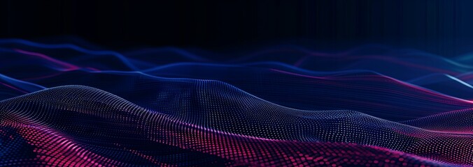 modern and futuristic horizontal blue abstract wave background, data pixel, code, web technology, Data Flow and Coding Patterns, Information  Connection. Equalizer, music, frequency, hertz, hd