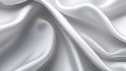 Wall Mural - White gray satin texture that is white silver fabric silk panorama background with beautiful soft blur pattern natural