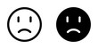 Editable frowning, sad, disappointed face vector icon. Part of a big icon set family. Perfect for web and app interfaces, presentations, infographics, etc