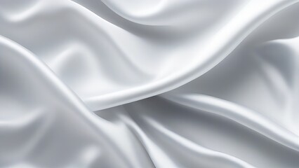 Wall Mural - White gray satin texture that is white silver fabric silk panorama background with beautiful soft blur pattern natural