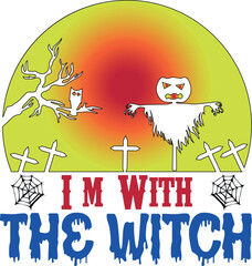 Wall Mural - I'm With The Witch