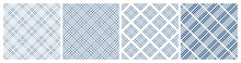 Set of Seamless Geometric Checked, Dots and Striped Patterns.