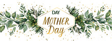 Happy Mothers Day Card Of Papercut Mom And Flowers, Spring Season Still Life With Happy Easter Greeting, Continuous Line Heart Shape Border With Realistic Paper Heart On White Background, Generative A