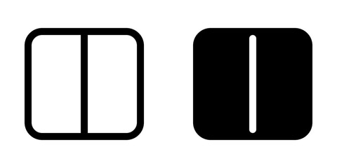 Editable vector layout split screen column icon. Part of a big icon set family. Perfect for web and app interfaces, presentations, infographics, etc
