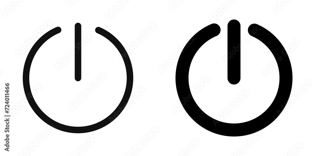 Editable vector power switch icon. Part of a big icon set family ...