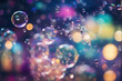 © Olha Vietrova - abstract colorful bubble background with bokeh