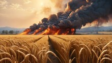 Burned Wheat Fields