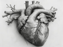 Human Heart, Black And White