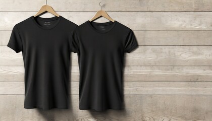 black t shirts with copy space