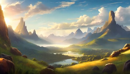 Wall Mural - fantasy landscape game art