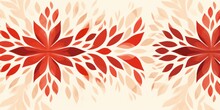 Indianred Cool Minimalistic Pattern Burnt Indianred Over Ivory Background