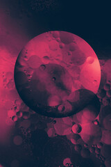 Wall Mural - abstract surreal planet, colorful background illustration
