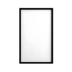 Wall Mural - Photo of empty and clean frame for picture or image without background. Template for mockup