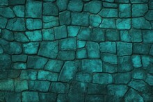 Teal Wallpaper For Seamless Cobblestone Wall Or Road Background 