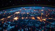 World globe data exchange planet earth network connection web Generative AI