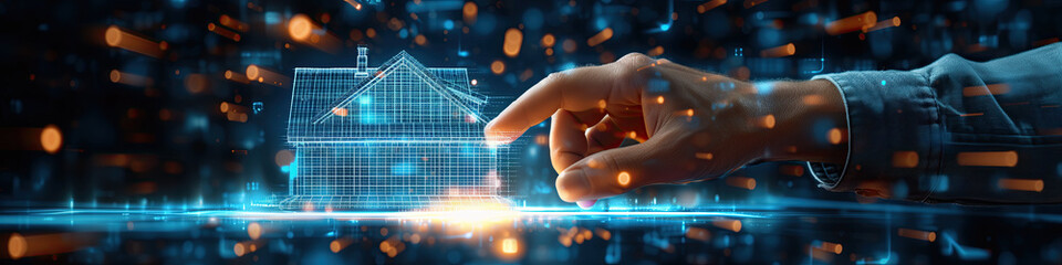 selling a house over the block chain - tokenization real estate concept