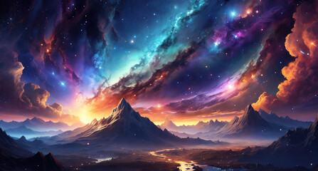 Awesome Gradient galaxy background