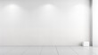 © Diana Zelenko - Mate and white modern minimalistic interior  background wall mockup 3d render