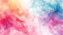 Big Set Of Bright Vector Colorful Watercolor Background For Poster, Brochure Or Flyer, Generative Ai