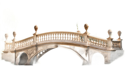 Wall Mural - Bridge. Isolated on a white background png like