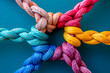 © Seegraphie - Kreative Verwicklungen: Bunte Seile kunstvoll verknotet für vielfältige Dekorationen