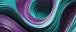 a modern composition featuring graceful surfaces in a dynamic interplay of purple and turquoise 3D geometry background