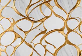 3d wallpaper golden marble and gold geometric line