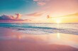 © RocknRoller Studios - Romantic Sunrise Beach. Relaxing Vacation Seascape. Summer wallpaper.
